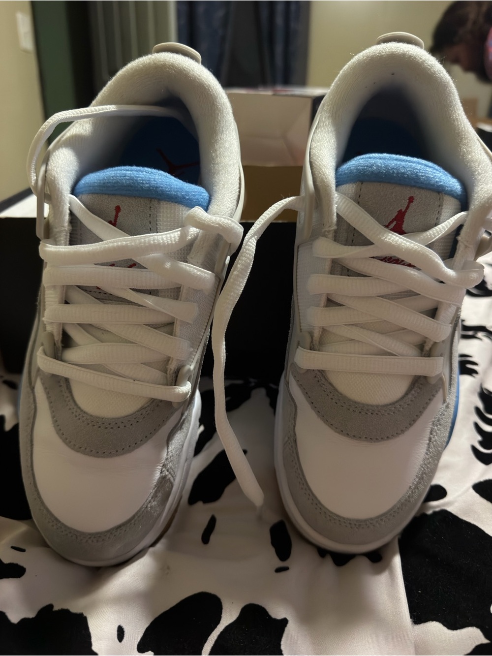 Air Jordan 4 RM University Blue Big Kids Size 5Y Nike
